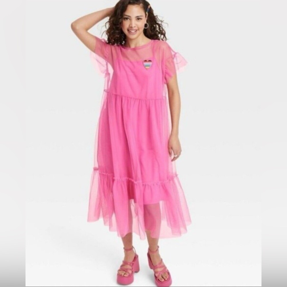 Target Pride Pink Tulle Dress - Bodycon Slip various sizes NWT